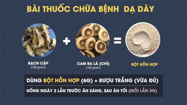bait huoc chua da day
