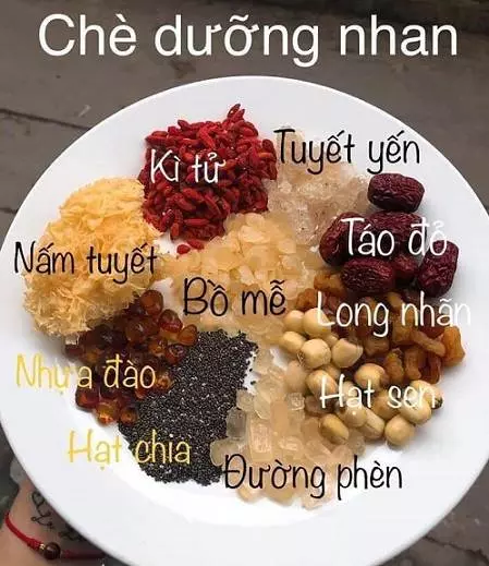 Thành phần chè dưỡng nhan