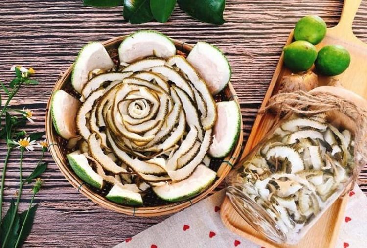 vỏ bưởi phơi khô có tác dụng gì