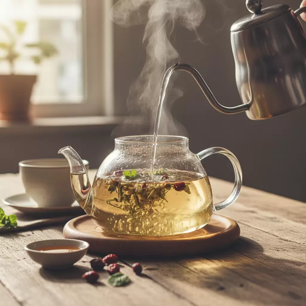 Thao tác hãm trà đúng cách giúp giữ trọn dược tính của thảo mộc