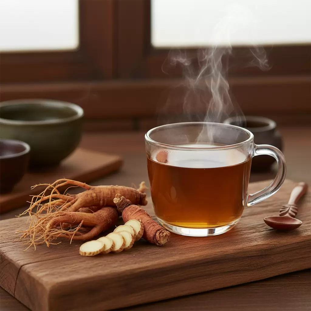 gemini_image_1768649816 Trà hồng sâm là giải pháp tự nhiên giúp tăng cường sức khỏe và đẩy lùi mệt mỏi