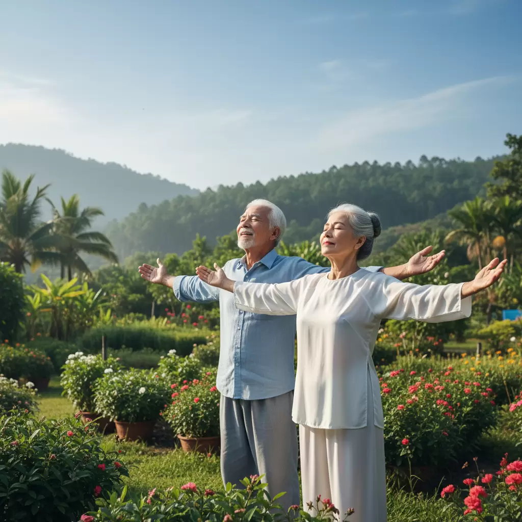 gemini_image_1768660679-1 Cải thiện chức năng phổi giúp người bệnh COPD tận hưởng cuộc sống khỏe mạnh hơn