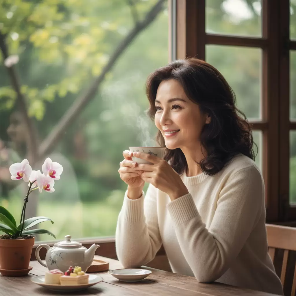 Duy trì vẻ đẹp tươi trẻ và làn da rạng rỡ nhờ thói quen uống trà hồng sâm