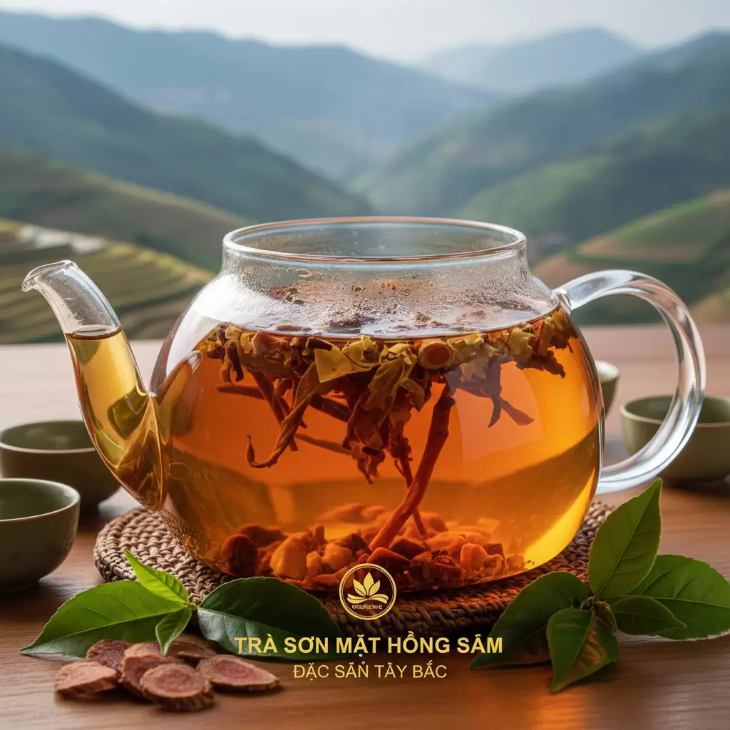 Trà sơn mật với sắc nước vàng óng mang lại giá trị dinh dưỡng cao cho sức khỏe